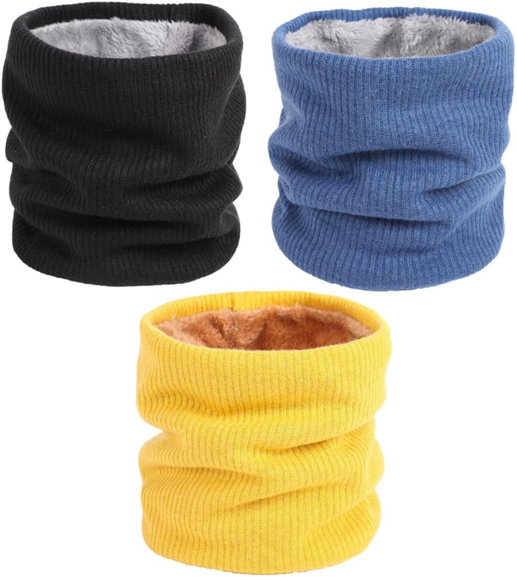 BESTYASH 3pcs Warm Scarf for Autumn Soft Windproof Collar Scarf Neck Warmer for Men Women Stylish Comfortable Accessory for Cold Weather
