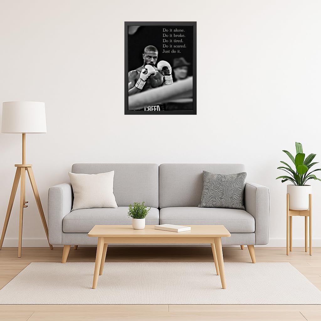 Motivational Poster, Wall Art, Inspirational Quote for Office, Home, Gym, and Classroom Decor, Creed, Boxing Poster, Positive Quote, Stoic, Gym Art