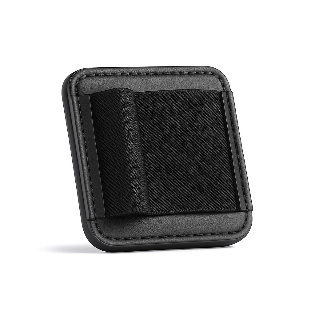AUDIOCULAR Magnetic Dongle Holster Universal Compatible DAC Holder Case with 3M Adhesive Ring – Perfect for iPhone and Smartphones Compact & Portable (Black)-image-47