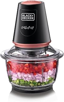 Black & Decker Vertical Chopper With Glass Bowl - 400 W - GC430-B5-2 Years Warranty