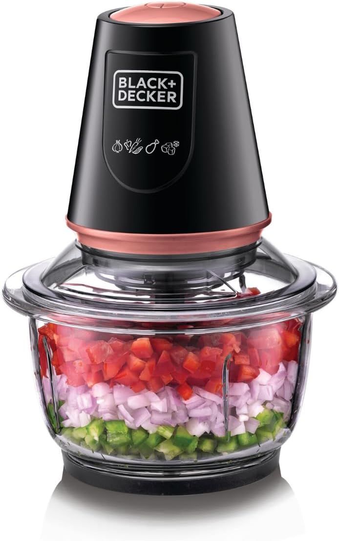 Black & Decker Vertical Chopper With Glass Bowl - 400 W - GC430-B5-2 Years Warranty