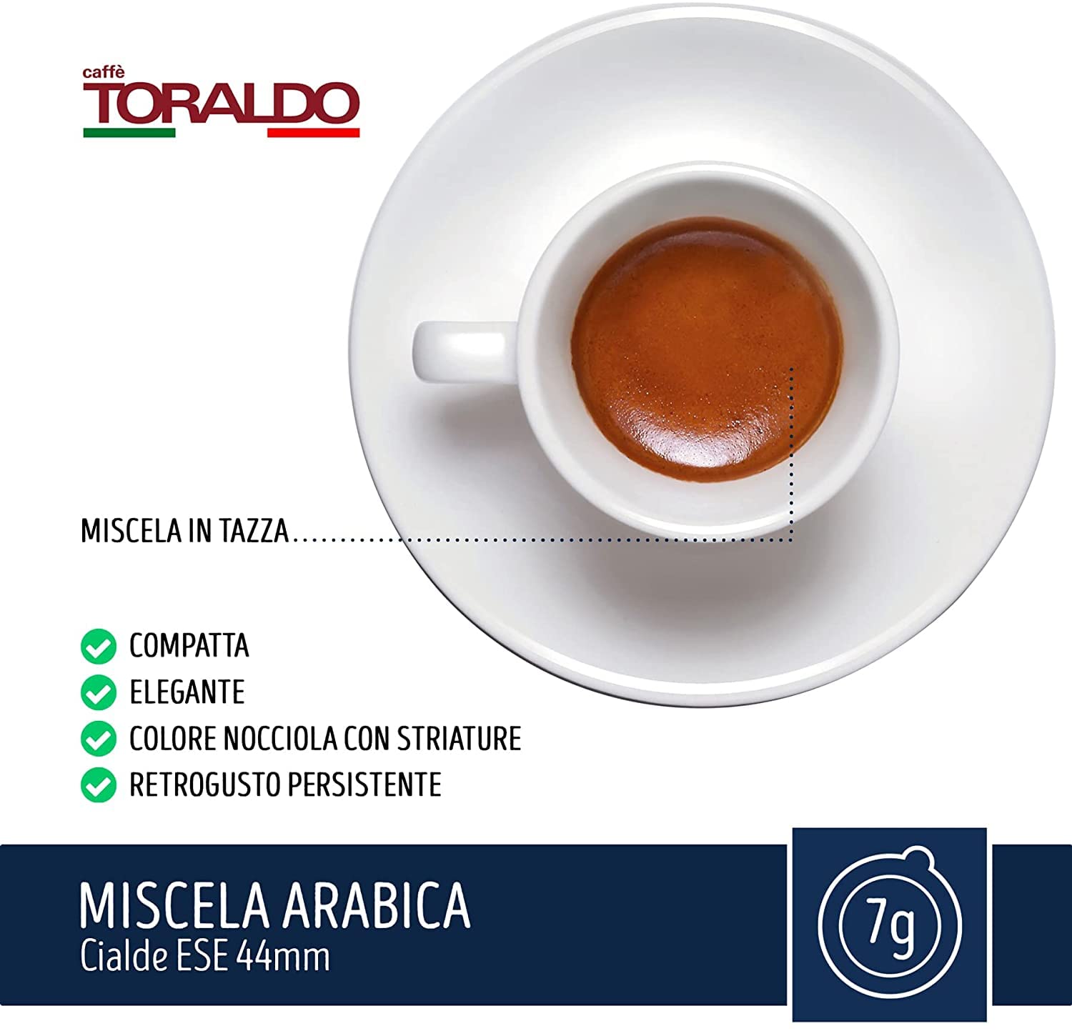 450 kapsułek kawy toraldo mieszanka 100% arabico filtro-carta 44 mm ese