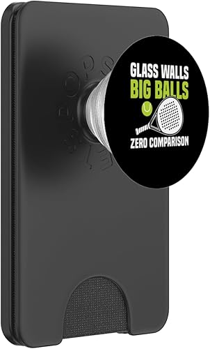 Paredes de vidrio grandes bolas de pádel de raqueta de pádel PopSockets PopWallet para MagSafe