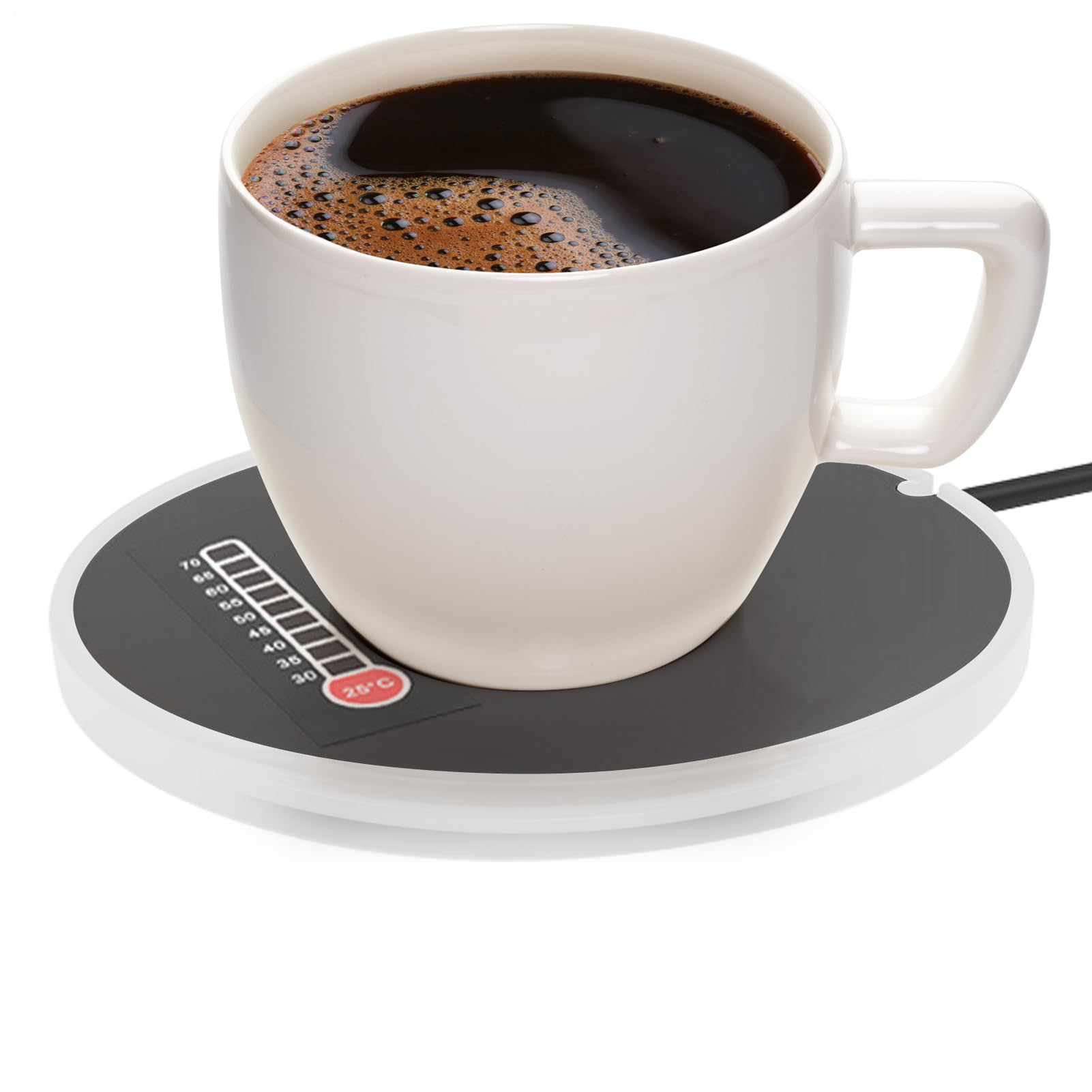 Calentador de tazas USB eléctrico inteligente para café, posavasos térmico de escritorio
