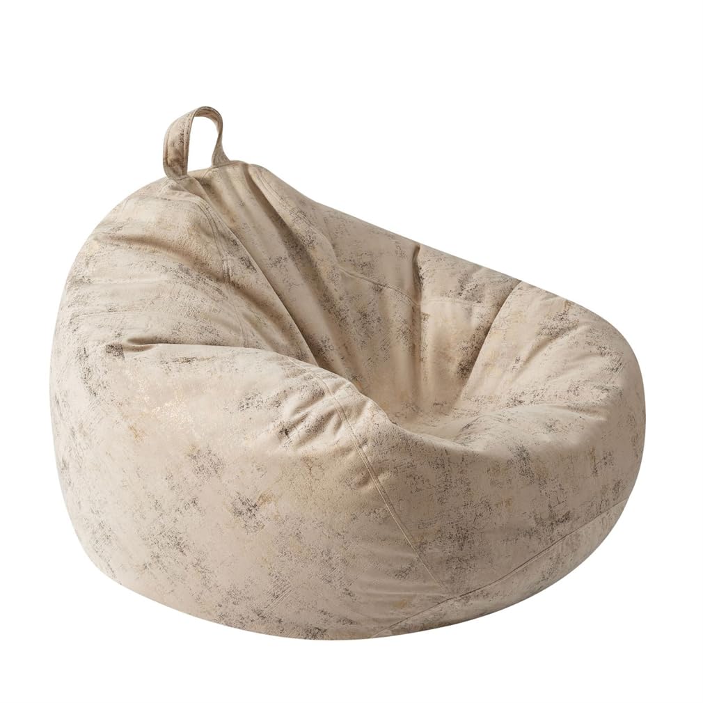 Housse de pouf pour adultes en tissu lavable pour ranger le linge encombrant