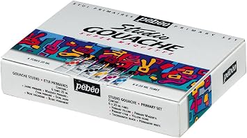 Studio Gouache Primary Assorted 20-Milliliter Tubes, Set of 6