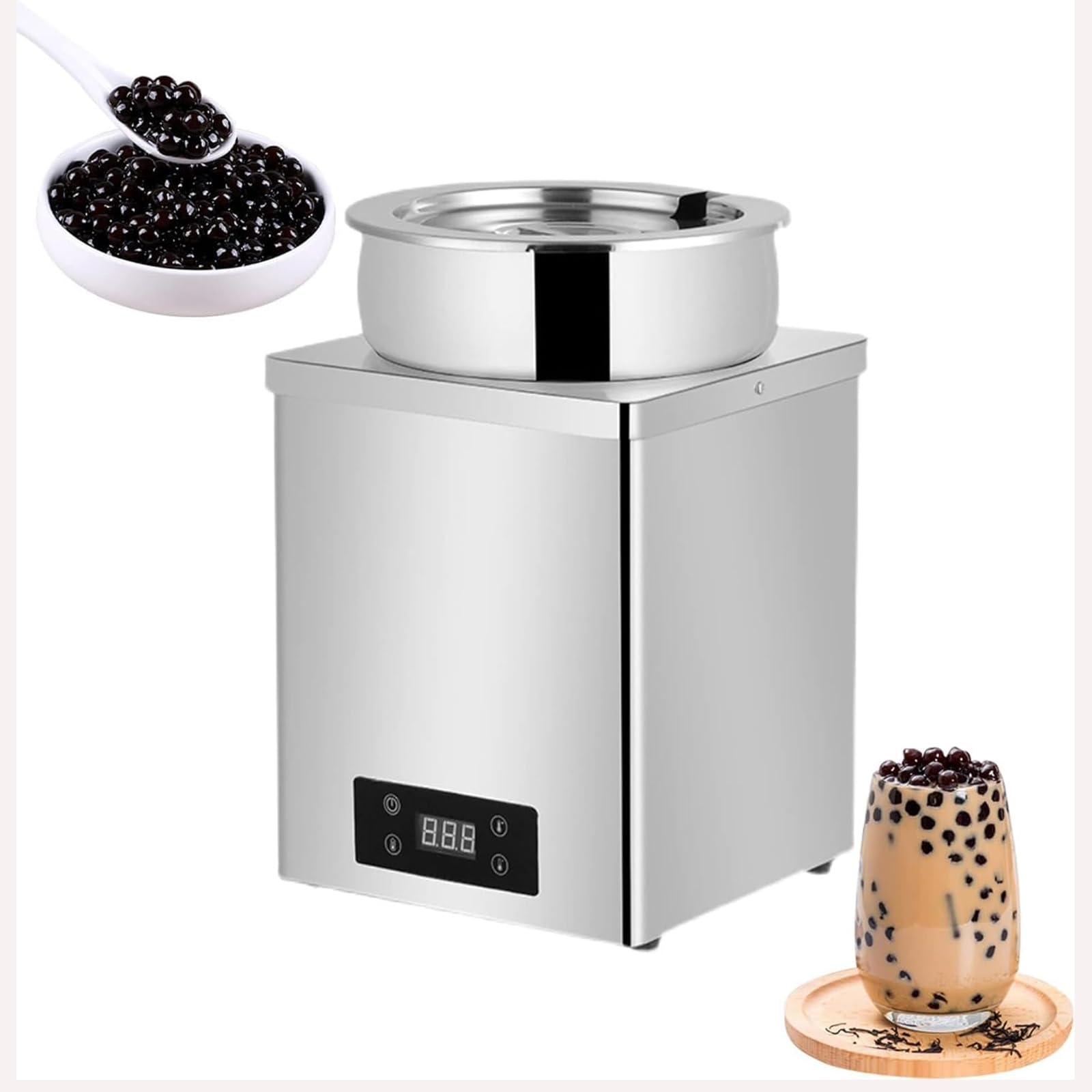 Réchauds Électriques pour Fondoir À Chocolat, Machine De Trempe De Chocolat Commerciale avec Bouton Tactile, Chauffage Et Isolation en 3 Dimensions