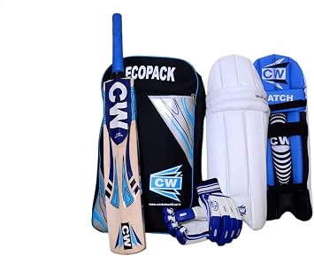 CW Smasher Cricket KIT Right Hand KIT for Youth & Boys Sports KIT Set Junior Kashmir Willow BAT Youth Training & Practice KIT Size 4 for Boys of 10-11 Year Old