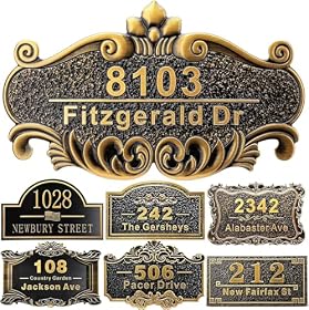 Placa de Dirección de Casa Personalizada 12"…