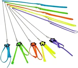 Hypeety Peitoral e coleira ajustável para pássaros Beauty Parrot para voar ao ar livre, antimordida, para pássaros, papagaio, cacatua, cinza, arara, periquito, periquito, calopsita, tamanho pequeno,