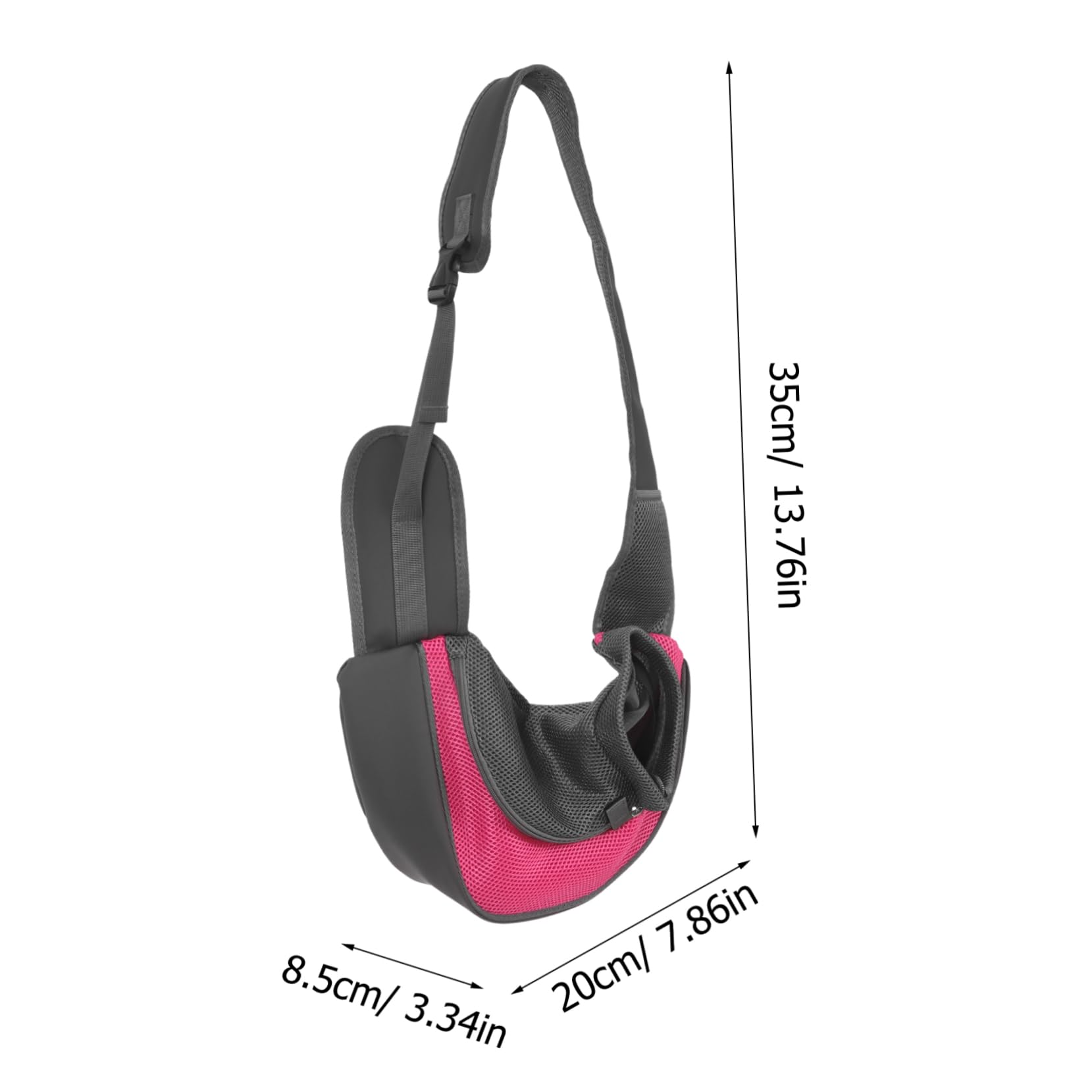 FONDOTIN Pet Outing Sling Carrier Pet Shoulder Bag Durable Comfortable for Small Cats Size s