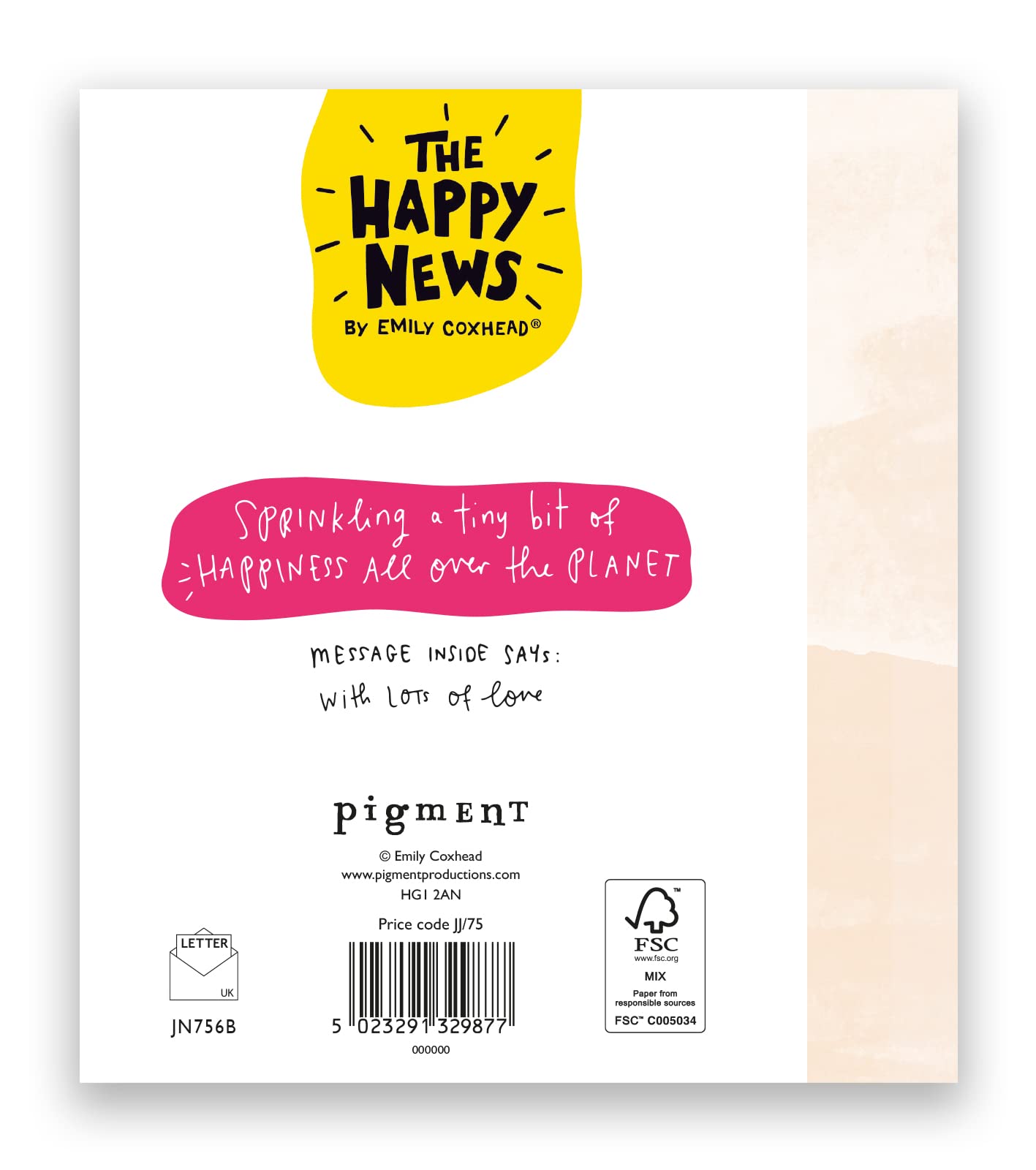 Pigment, The Happy News, Baby Shower Card, New Baby Card, SC Certified, Made in the UK, 160 x 176, Multicolor / Assorted - Image 4