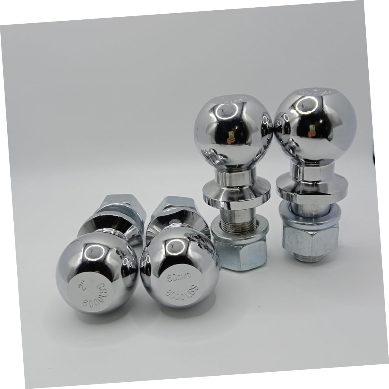 Trailer Hitch Ball Mount Durable Tow Ball Connector for Off-Road Vehicles Easy Installation Precision Manufacturing for Secure Connection Accessory