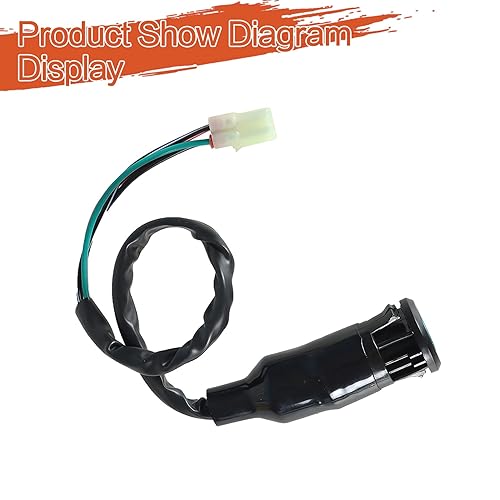 Miniatura 7 de labwork Interruptor de llave de encendido de repuesto para Honda Sportrax 400 TRX400EX 2005-2008 Reemplazo para Honda TRX400X 2009-2014