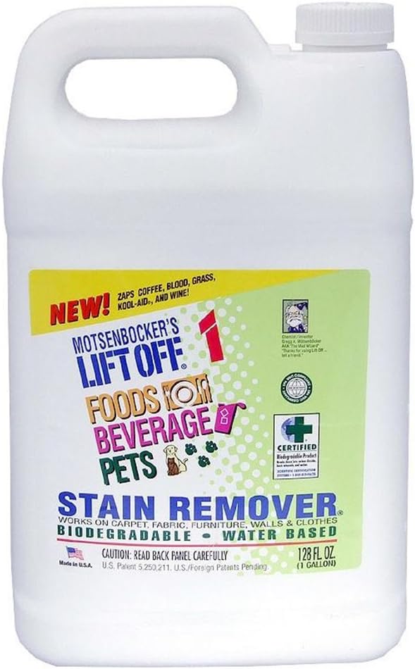 Motsenbockers Lift Off #1 Food, Beverage, and Pet Stain Remover (128 Oz/ 1 Gallon)