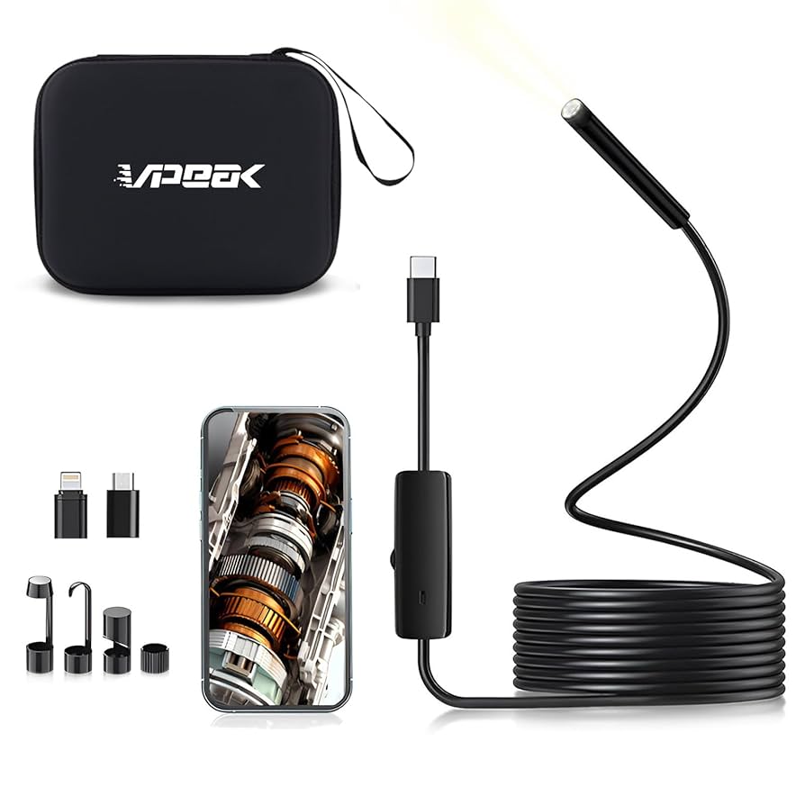 Amazon.co.jp: vipeak ファイバースコープ 1920P 内視鏡カメラ