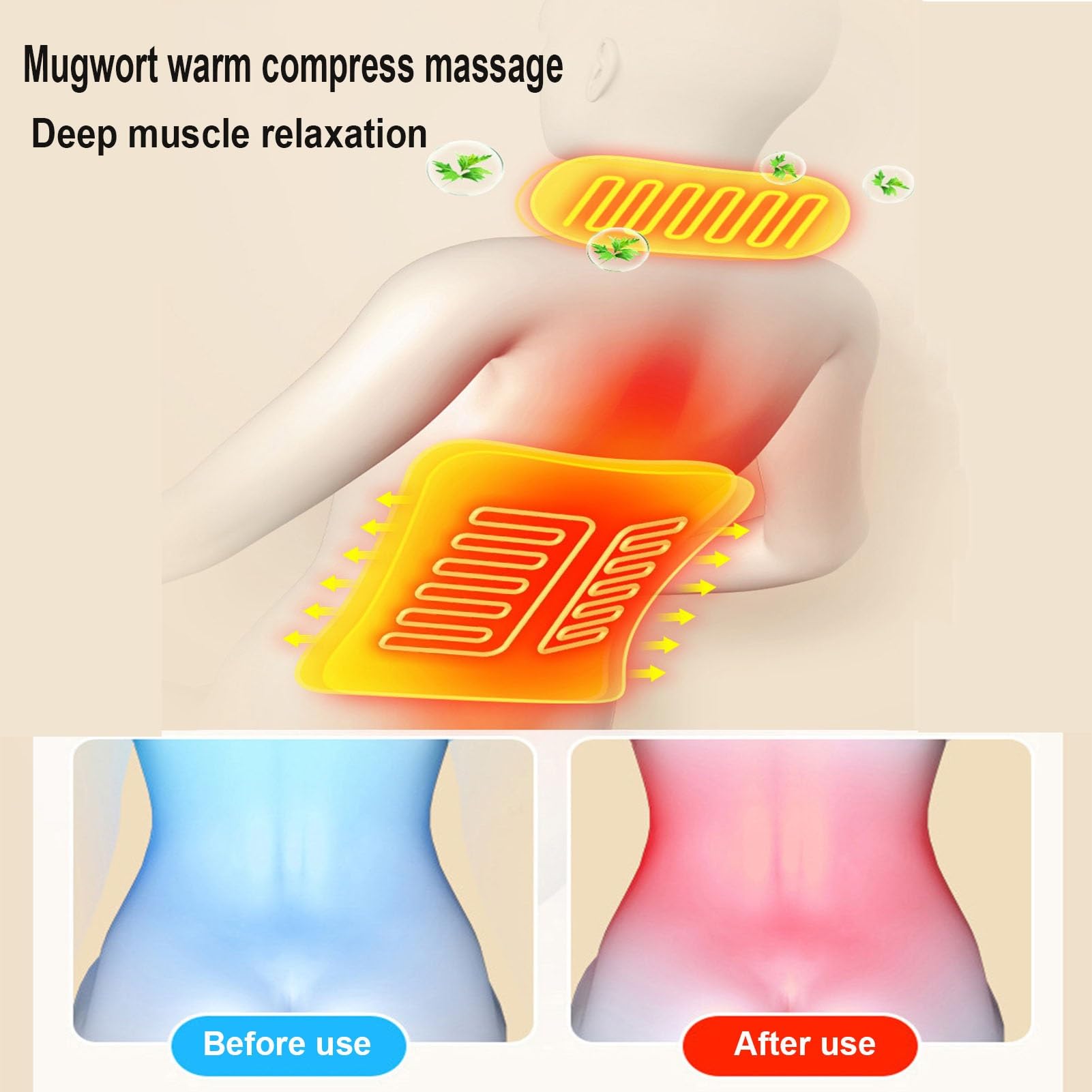 Generico Tappetino per Massaggio Completo del Corpo con Calore, Materasso per Massaggio Portatile e Pieghevole, Cuscino per Sedia, Cuscino per Massaggio della Schiena con 10 Motori vibranti