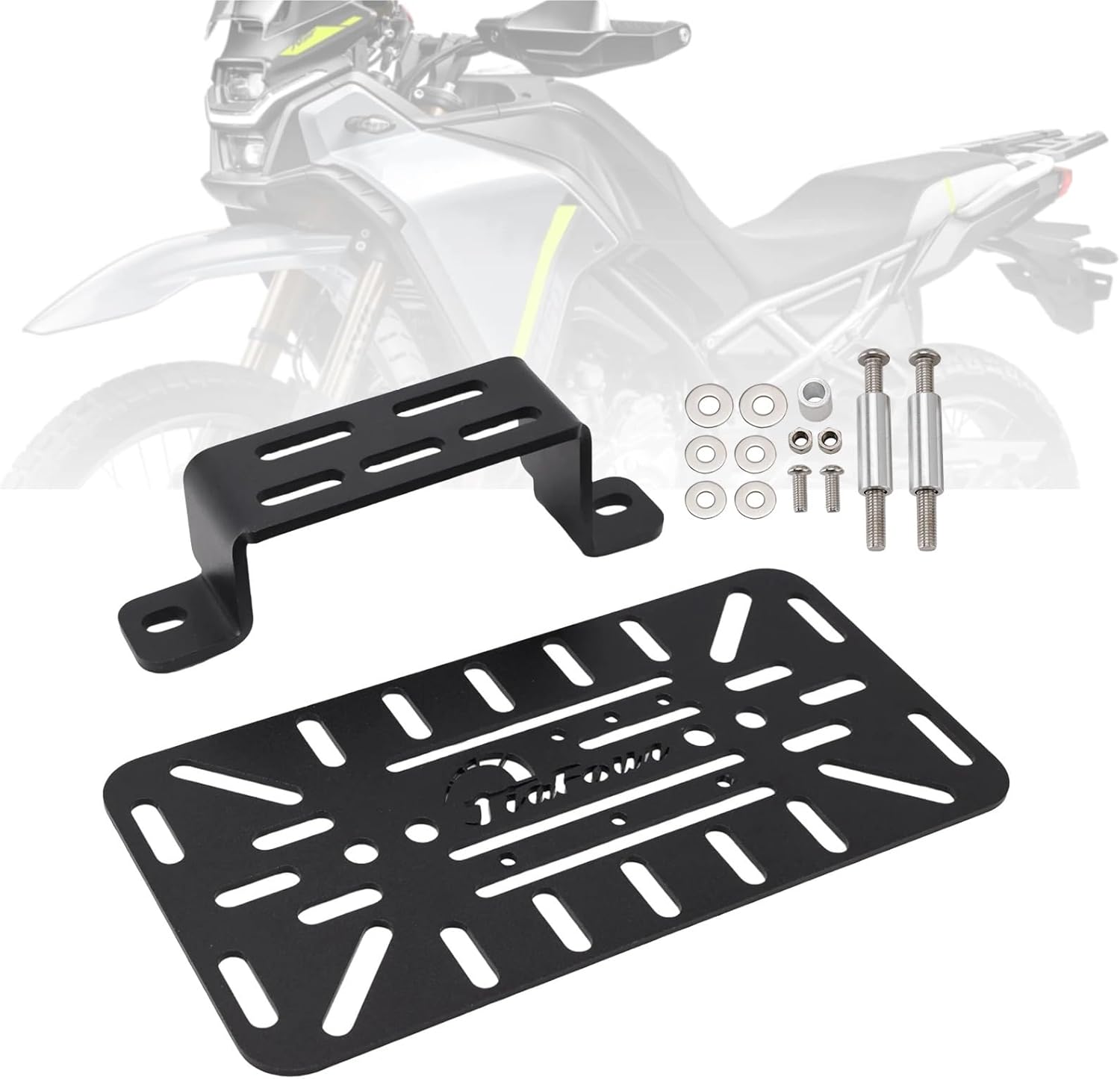Replacement Motorcycle Luggage Rack Side Saddle Bag Mount Bracket Black for Cfmoto 450Mt 2024-2025 Left Or Right(Left)