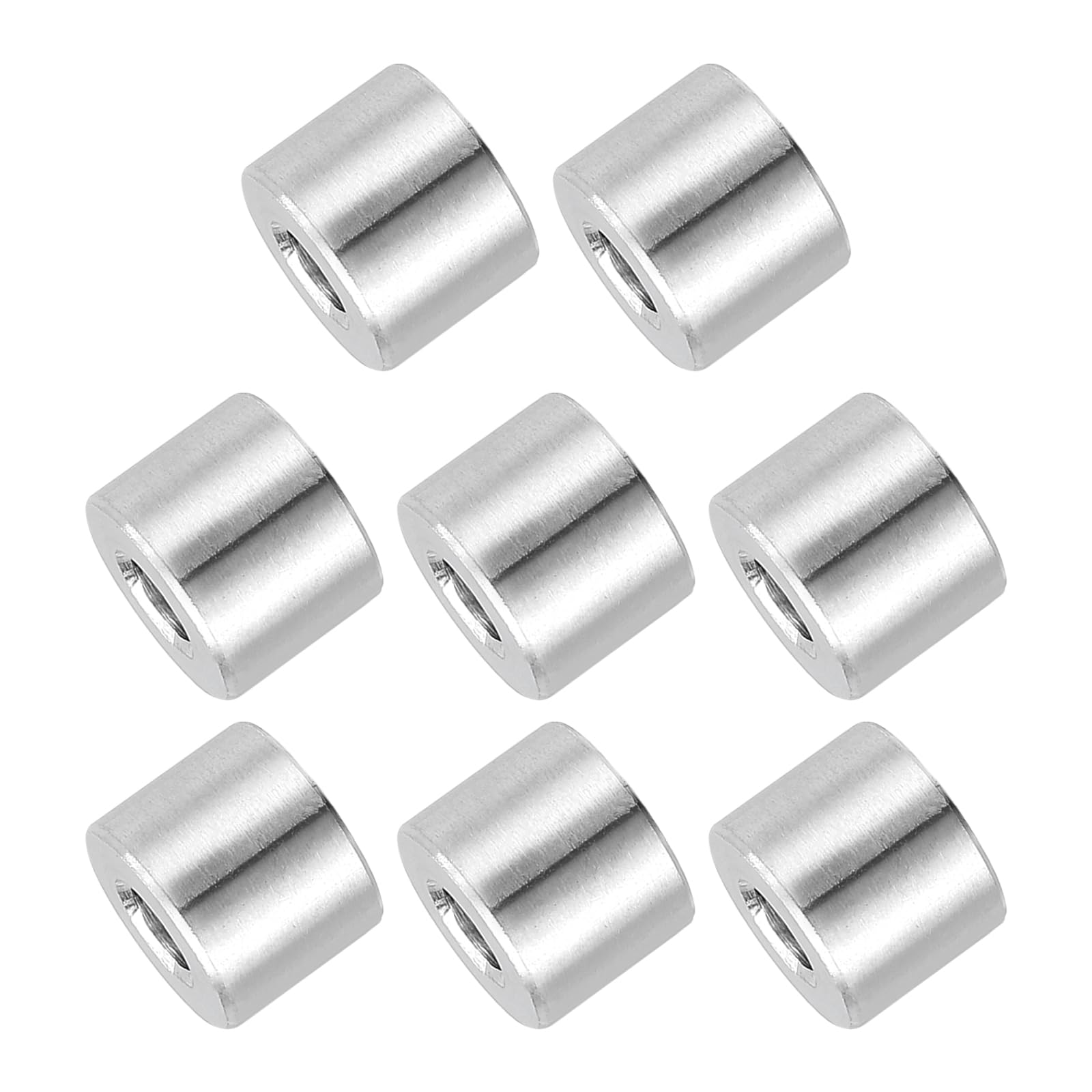 PATIKIL 8 Pcs Stainless Steels Spacers, 6mm ID x 14mm OD x 12mm Height 304 Stainless Steel Bushing Screw Standoff Unthreaded Round Spacer for 1/4"M6 Screws Bolts Nuts โ image 1