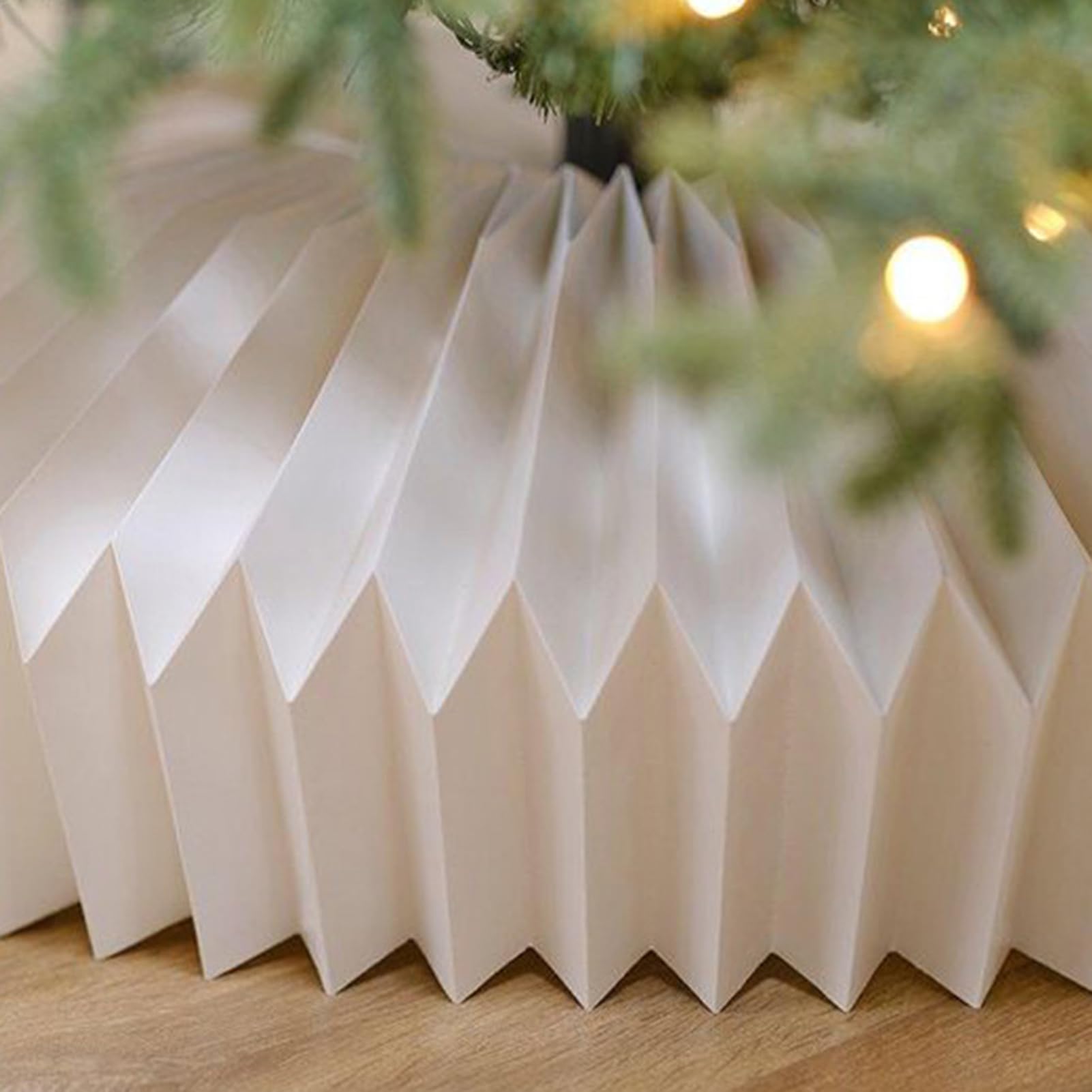 Decorazione natalizia con colletto per albero di Natale pieghevole