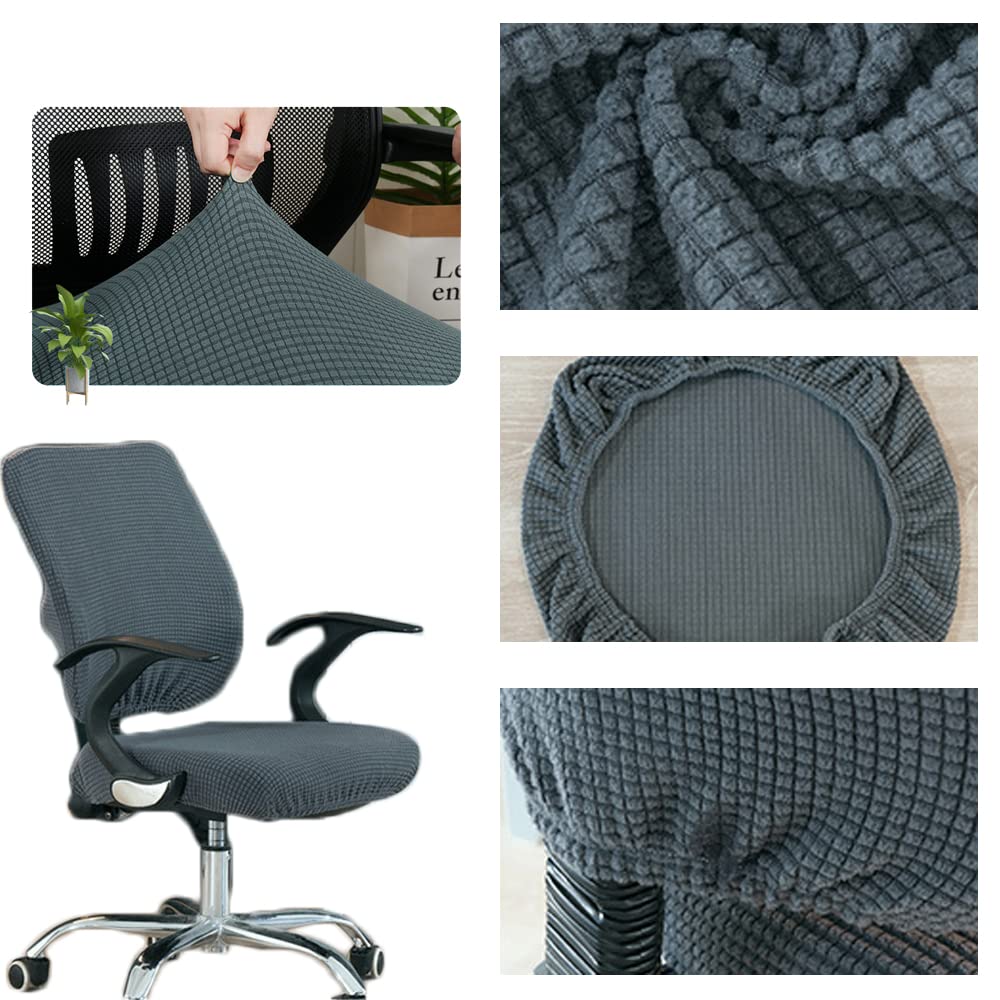 Federe Coprisedia Elasticizzate 2 Pezzi | Universali Per Sedia Ufficio In Spandex, Facili Da Lavare - 3