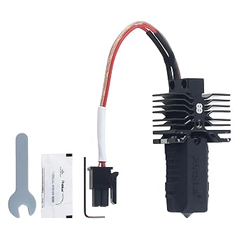 FYSETC Replacement Assembly Hotend for Qidi Plus4 Nozzle 0.8 mm Upgraded Endcoat with Coated Full-Metal Heating Block Heat Break Heatsink Fast Printing 30mm3 - 3D Printer Parts