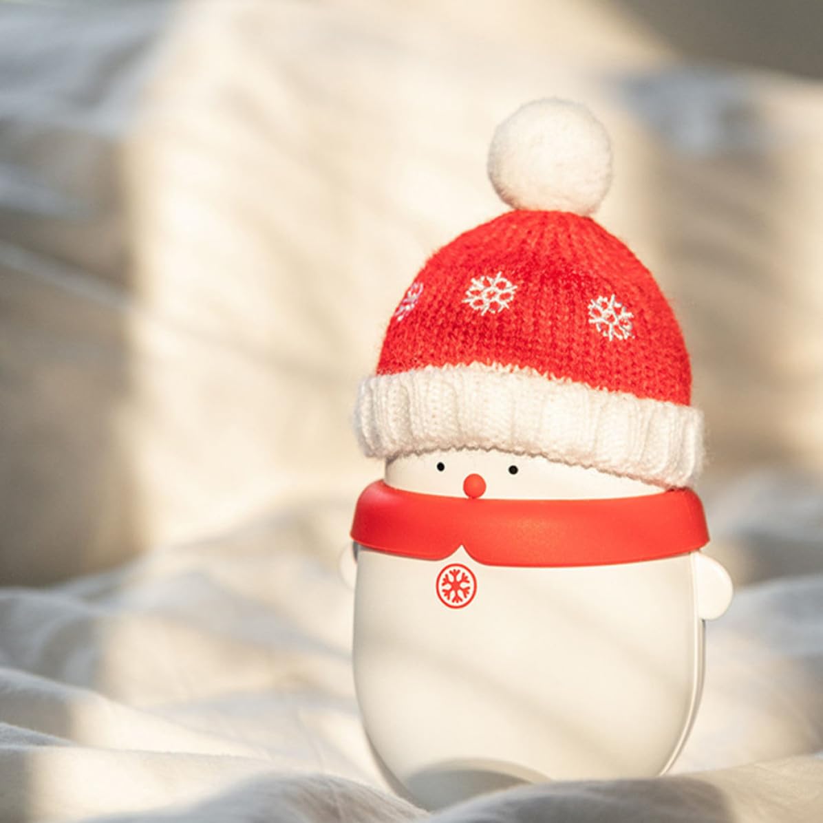 Weihnachts Schneemann Powerbank mit Handwärmer 6000mah Rot