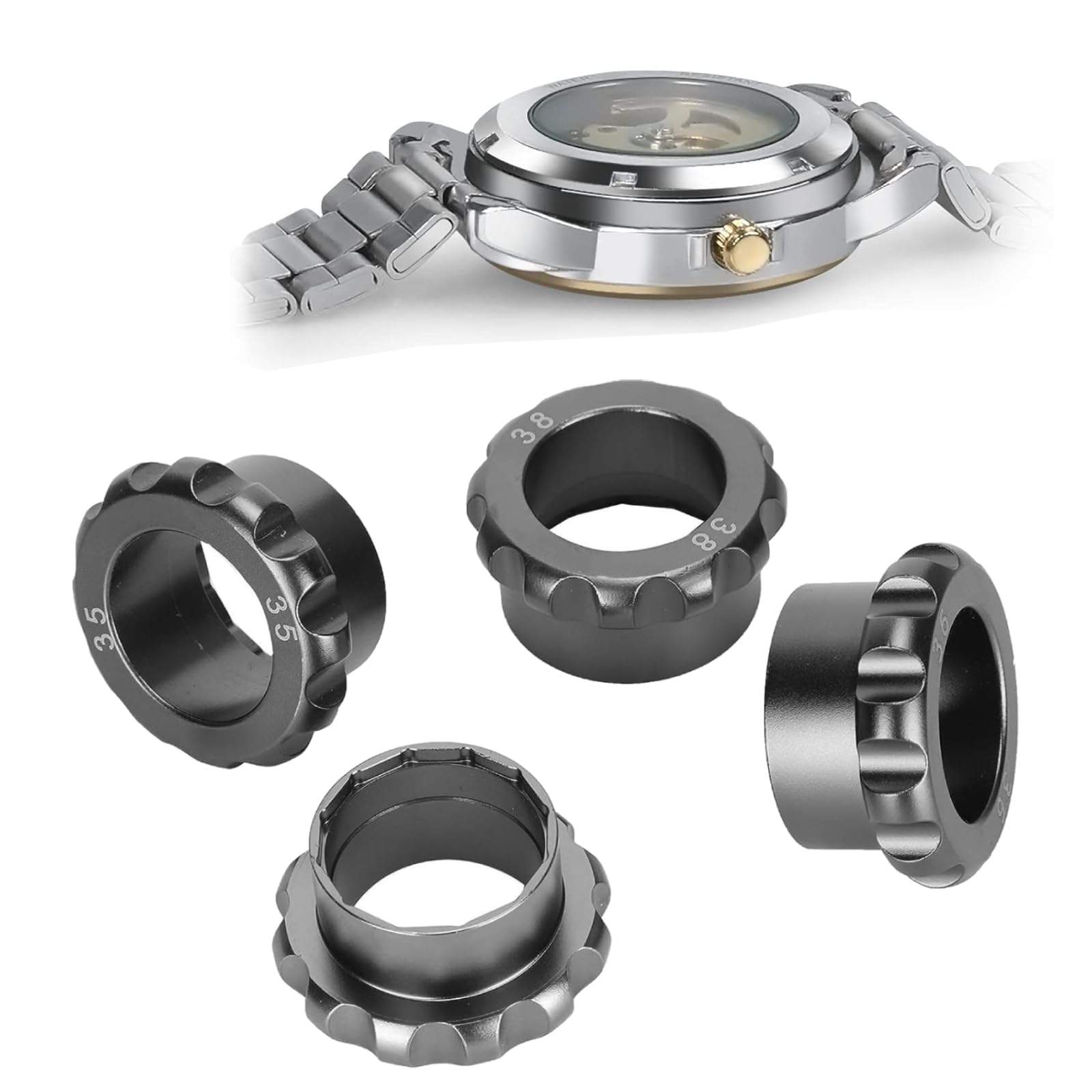 Outil d'ouverture de boîtier montre 34 à 38 mm pour horloger