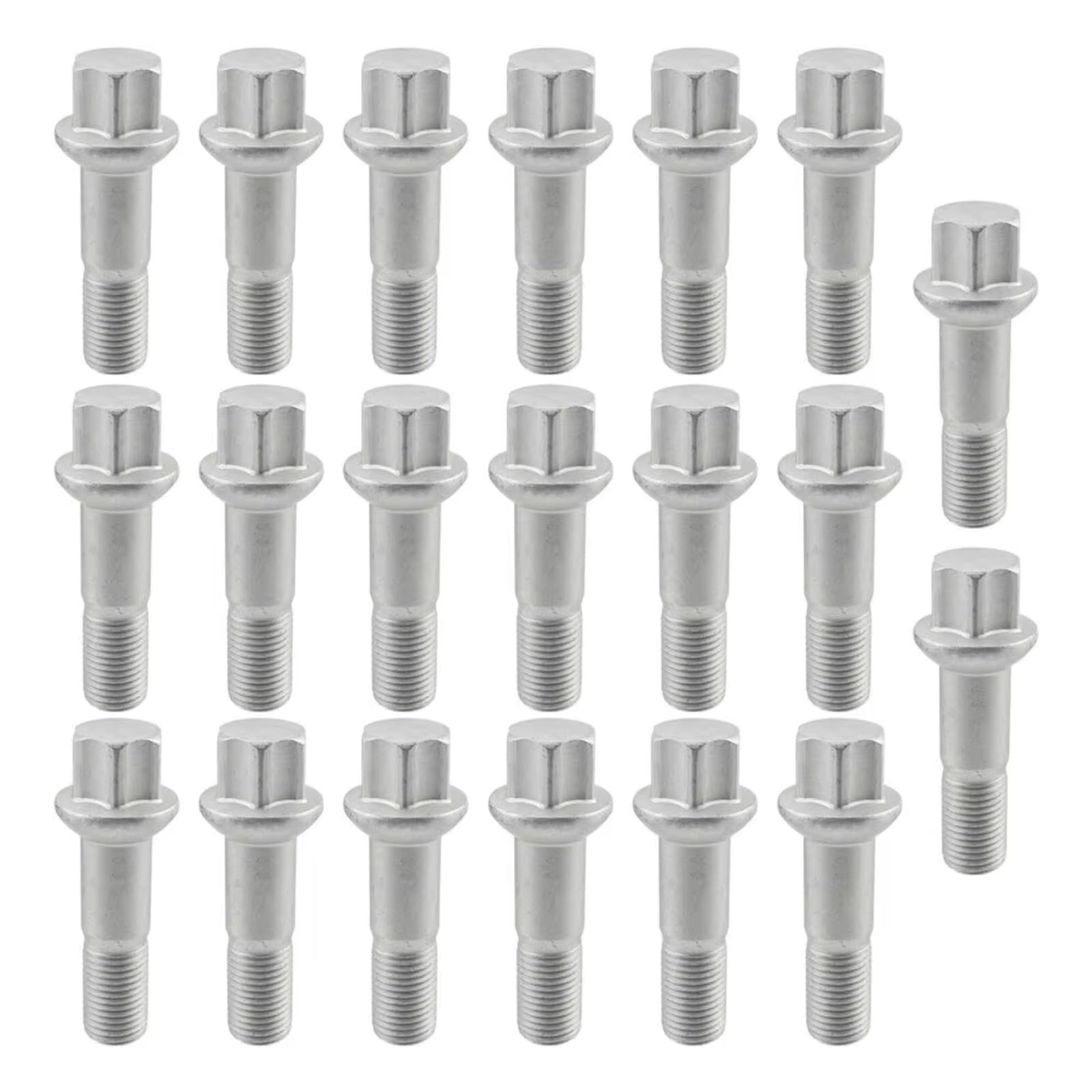 Pernos de rueda repuesto para Benz G500 2002-2008 tornillos plateados llanta 6