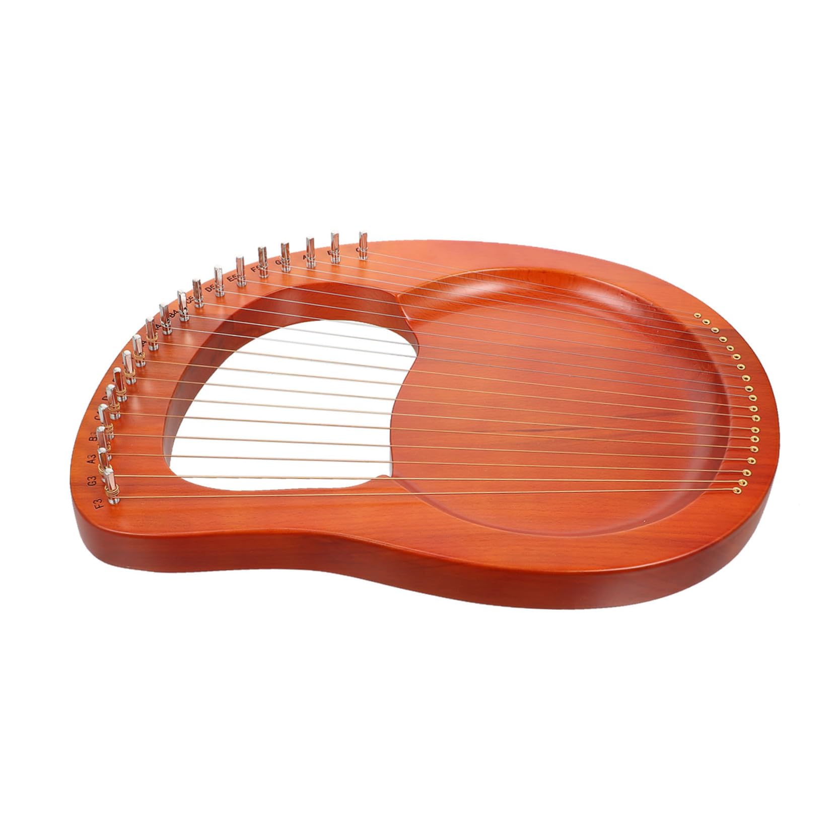 FUNOMOCYA 1Set String Lyre Harp Retro Portable String Instrument for Beginners and Adults Warm Tone with Durable Wood Body for Music Creation Anywhere