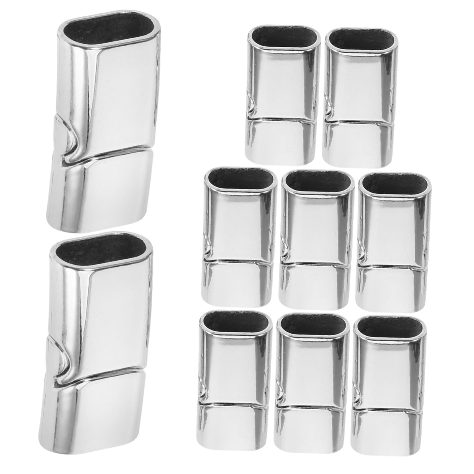 Lurrose 50piezas Conectores Metálicos Para Joyería De Broches Para Pulseras y Collares Clasp De Diseño Elegante y Funcional Accesorios De Manualidades De Alta Precisión