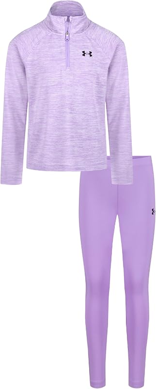 Girl's 2-piece Quarter Zip Top and Pants Set