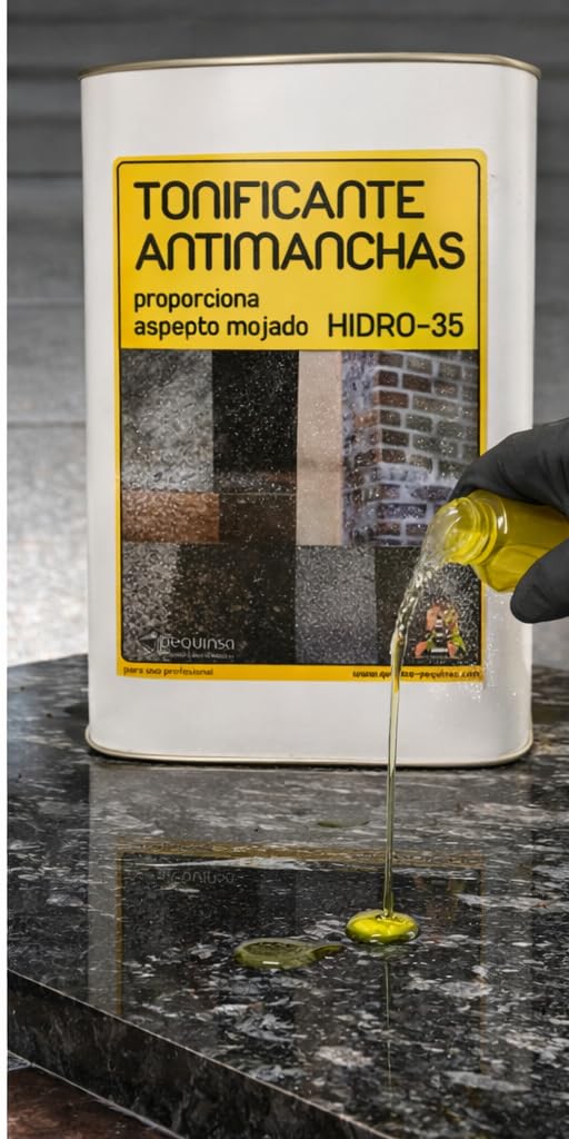 Antimancha Efecto Mojado Tonificante Protector de Manchas para Granito, Mármol, Piedra Natural, 5 Litros