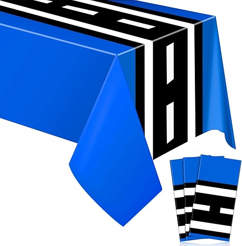 Irenare Suministros para fiesta de cumpleaños de automóvil, decoraciones de fiesta de carreras, mantel de carretera, camino de mesa de carreras,