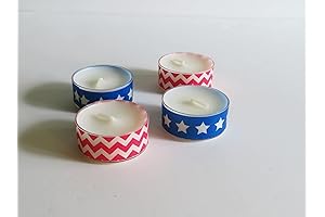 Patriotic Tea Light Candles: Illuminate Your Home with American Pride