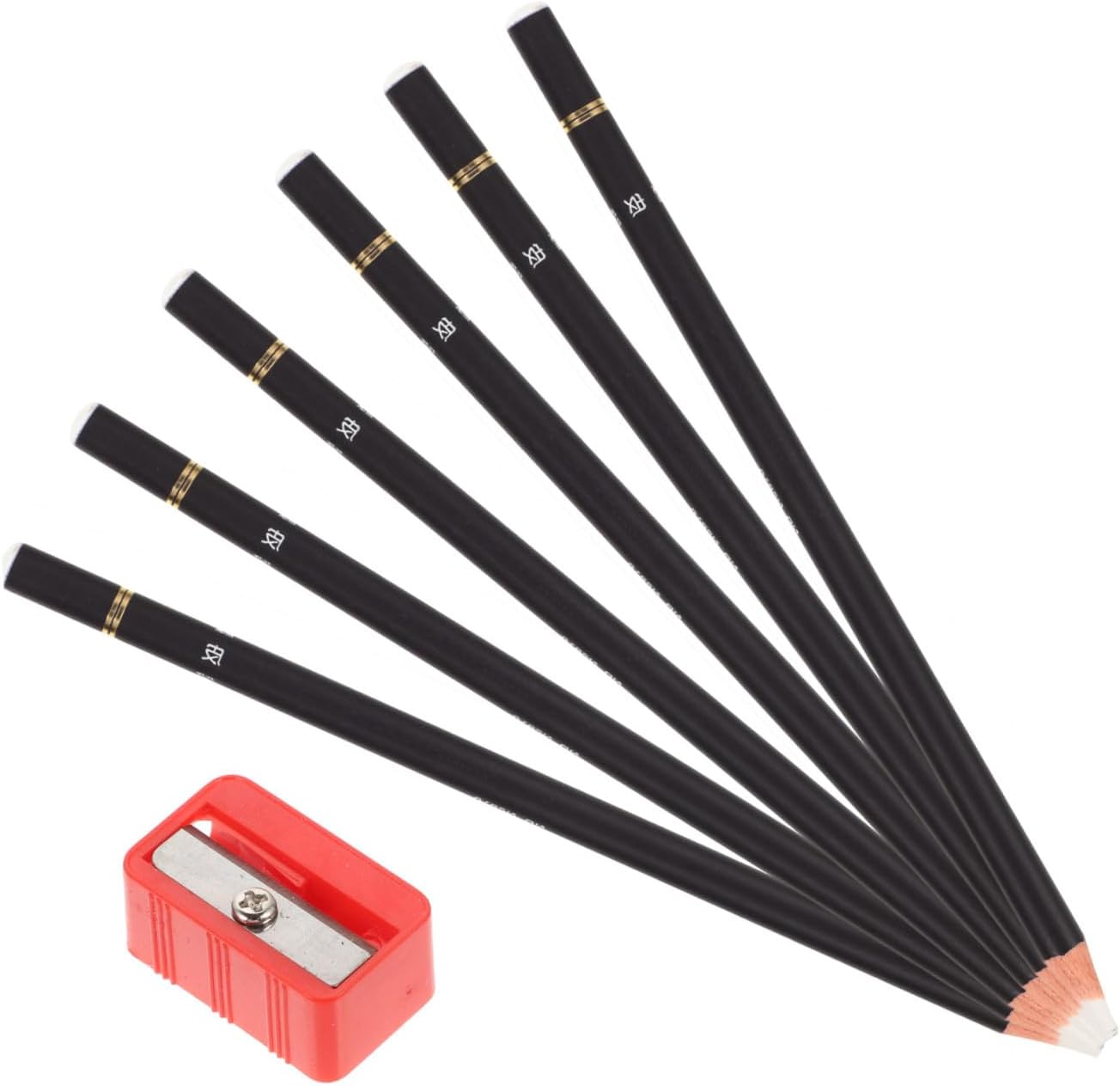 6Pcs Artist Rubber Pencil Eraser Pen for Sketching and Drawing with Sharpener Compact Eraser Pen for School Students and Art Supplies