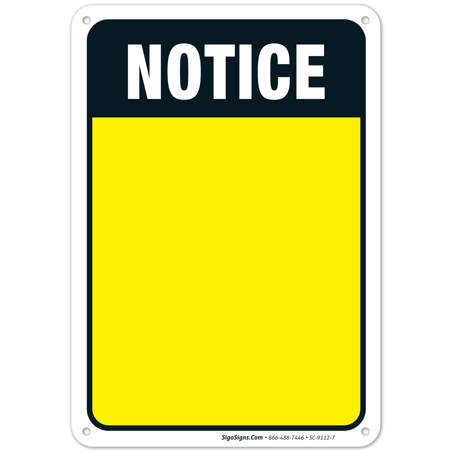 Notice Sign Pdf Blank Notice Sign
