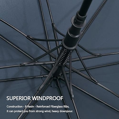 Miniatura 19 de G4Free - Paraguas de golf de apertura automática de 47, 54, 62 y 68 pulgadas - Paraguas extragrande con doble toldo, ventilado, a prueba de viento