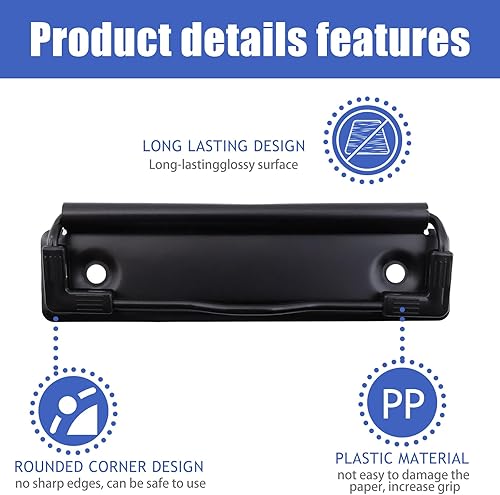 Miniatura 3 de Clips montables para portapapeles resistentes a granel, clips de metal duro para tableros duros para enfermeras, archivos de oficina, manualidades,