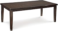 Signature Design by Ashley Haddigan Dark Brown Farmhouse Dining Extension Table Seats 8