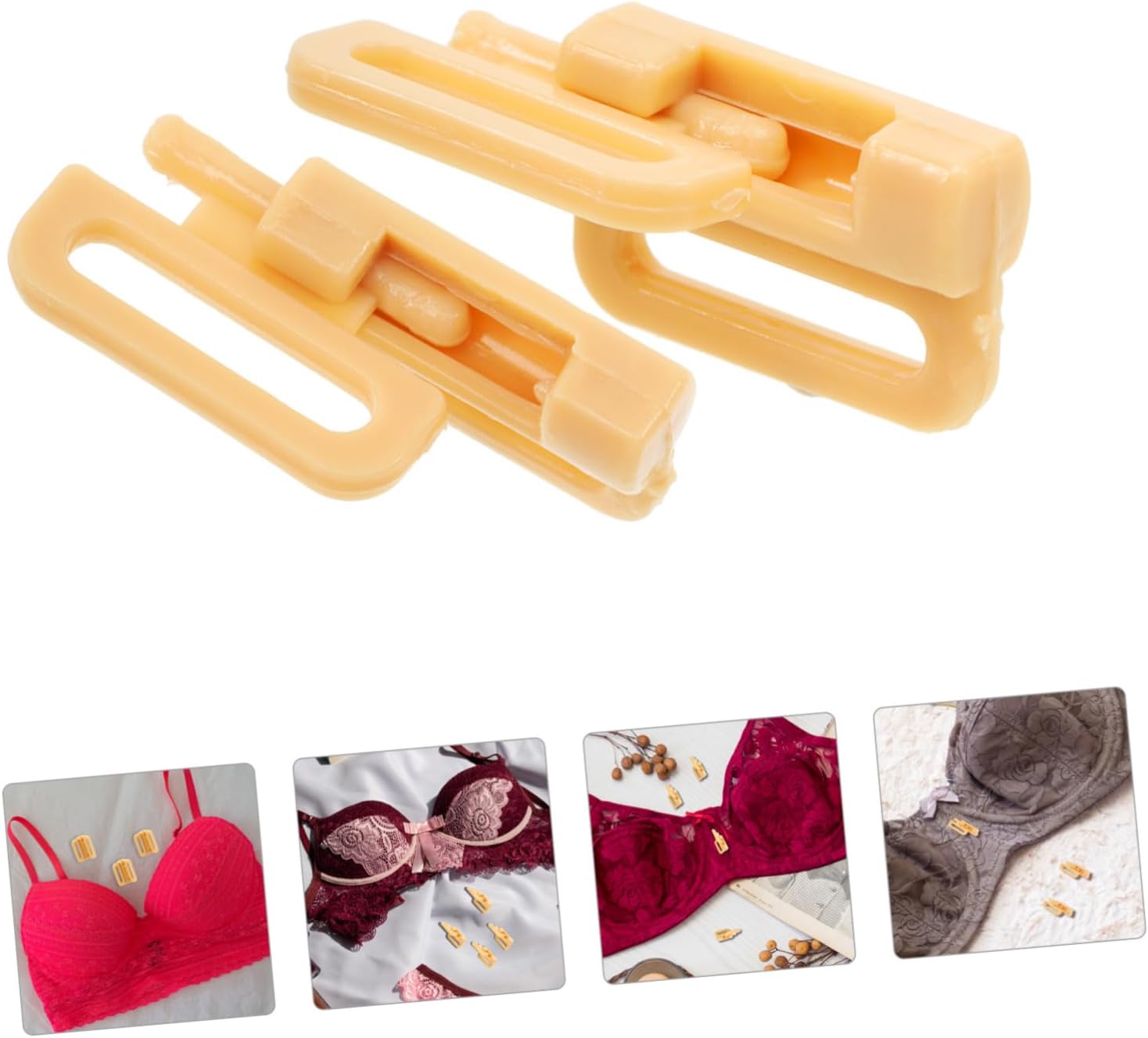 400sets Front Clasps for Breastfeeding Bras Front Closing Buckles Easy to Replace Stable Clasp Parts for Underwear Skin Color