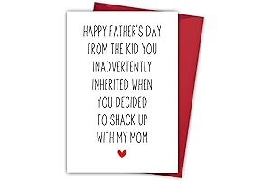 Funny Step Dad Fathers Day Card