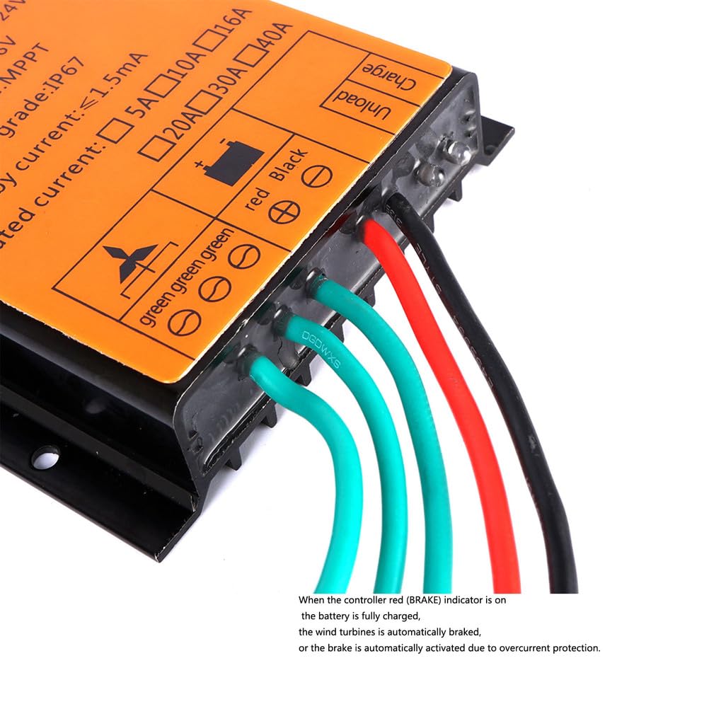 Kontroler 48V 220V 380V do użytku domowego dla turbiny wiatrowej 8000W, kontroler ładowania PWM do systemu hybrydowego solarnie/wiatrowego