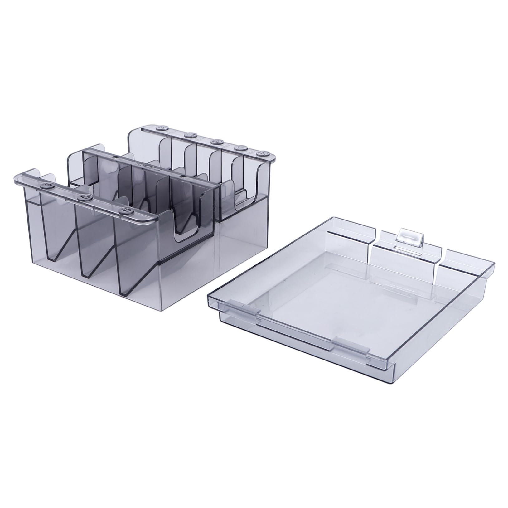 VICASKY Barbershop Box Comb Organizer 8 Slots Hairdressing Tools Storage Box Plastic Material