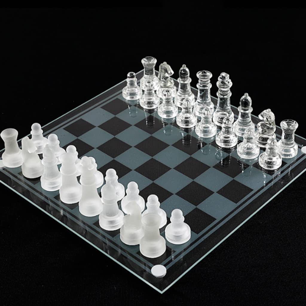 ZAW Scacchi Set di Scacchi Speciali for Giochi di Fascia Alta, Ornamenti di Cristallo di Scacchi Regalo Regalo for Studenti, Amanti degli Scacchi e Adulti Chess (Dimensione : 25CM)