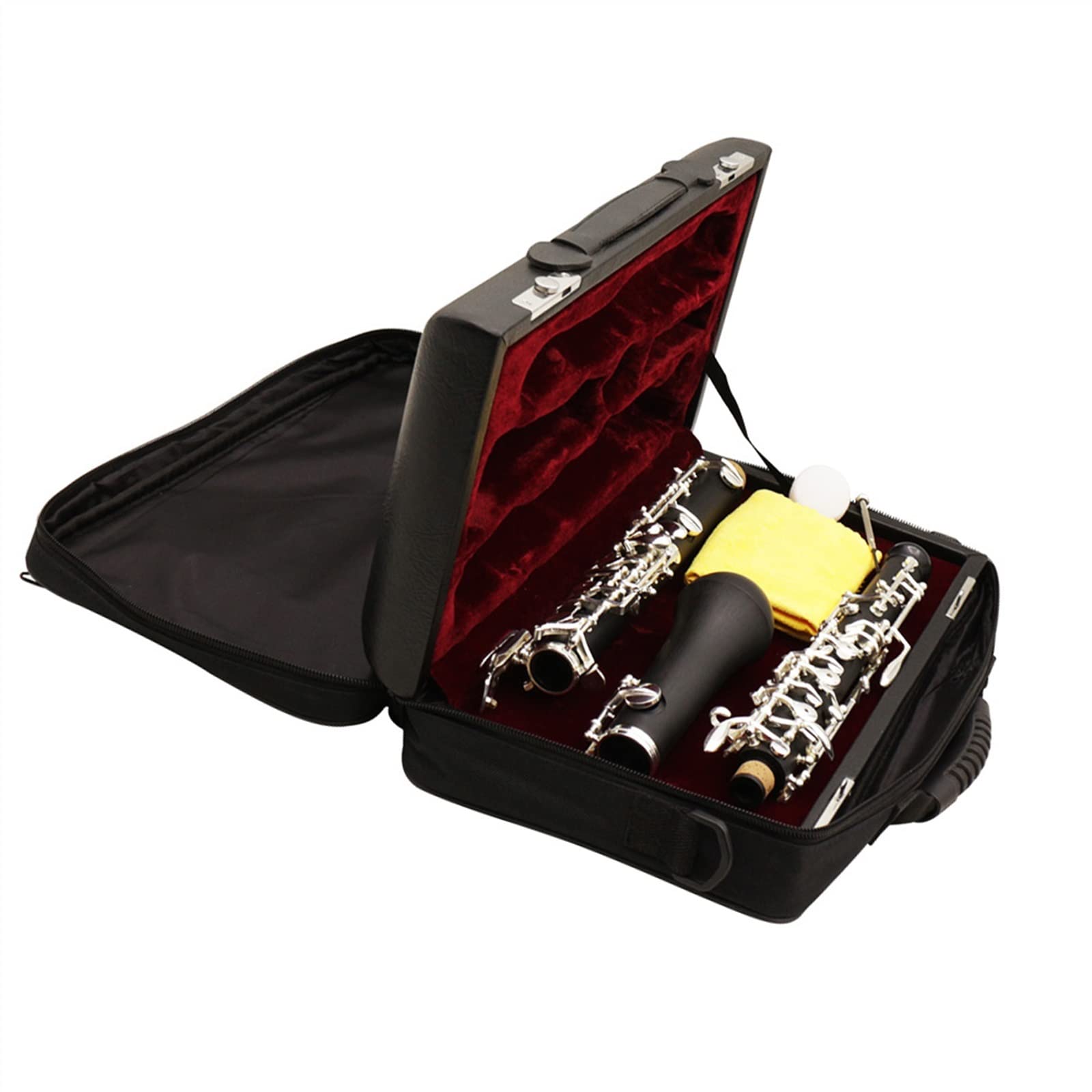 Oboe Instrumento De Viento De Madera De 22 Teclas Niquelado De Estilo Totalmente Automático con Llave C Profesional Oboe con Kit De Lengüeta De Oboe