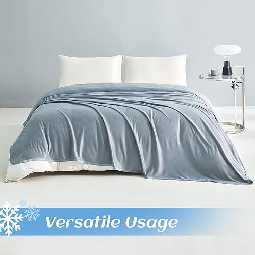 Miniatura 7 de Ailemei Direct Manta refrescante de tela mejorada para personas que duermen con calor, mantas ligeras y transpirables de verano, Q-Max  0.5 fibra de