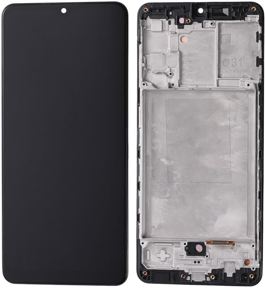 Screen Replacement for Samsung Galaxy A31 4G SM-A315F SM-A315F/DS SM-A315G/DS SM-A315G SM-A315N 6.4“ (OLED with Frame) LCD Display Touch Digitizer Assembly with Fingerprint Function