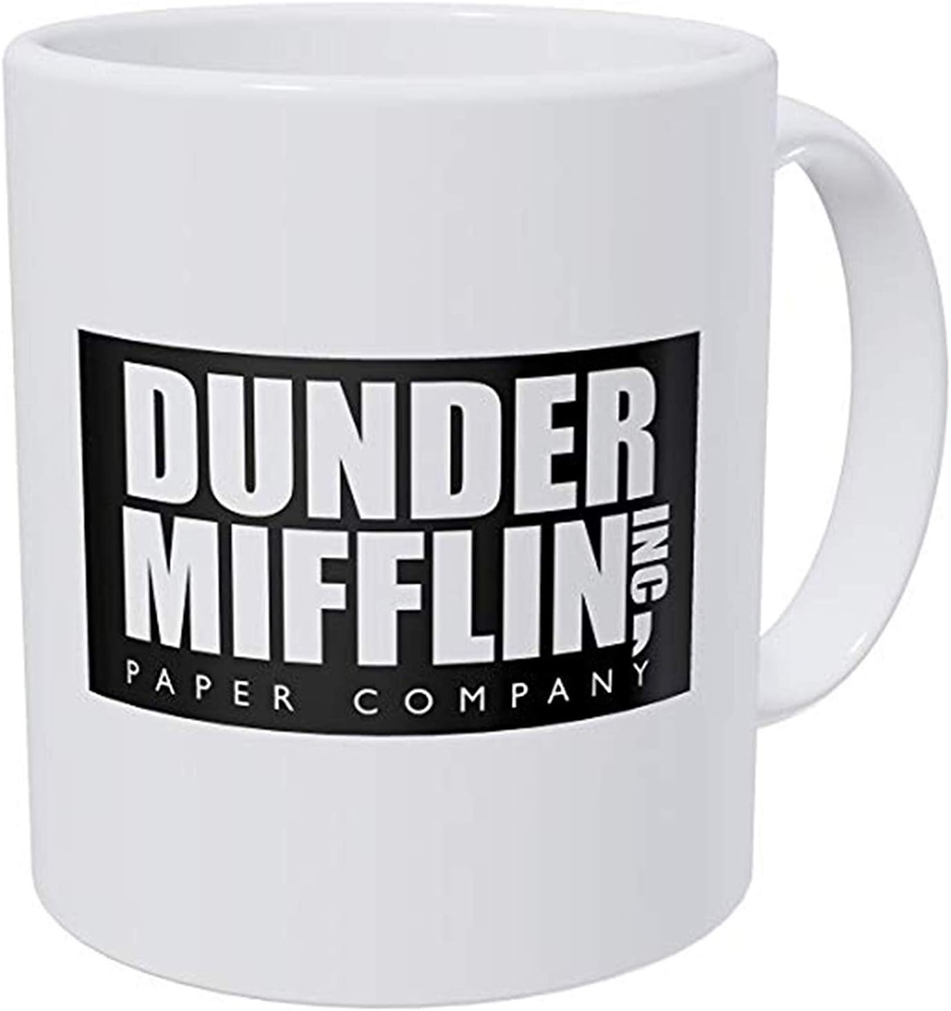 SNV Dunder Mifflin The Office Ceramic Cup for Coffee, 11 Oz, 350ml (White)