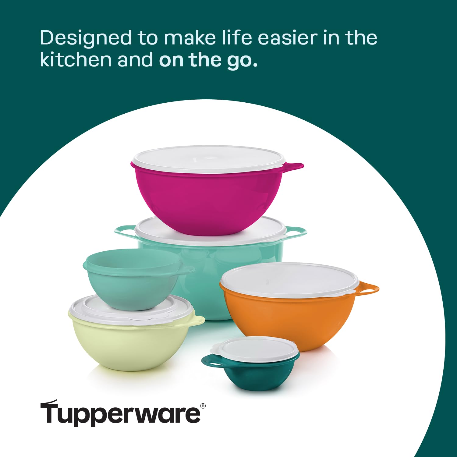 Amazon.com: Tupperware Thatsa Bowl Collection 6 Bowl Food Storage